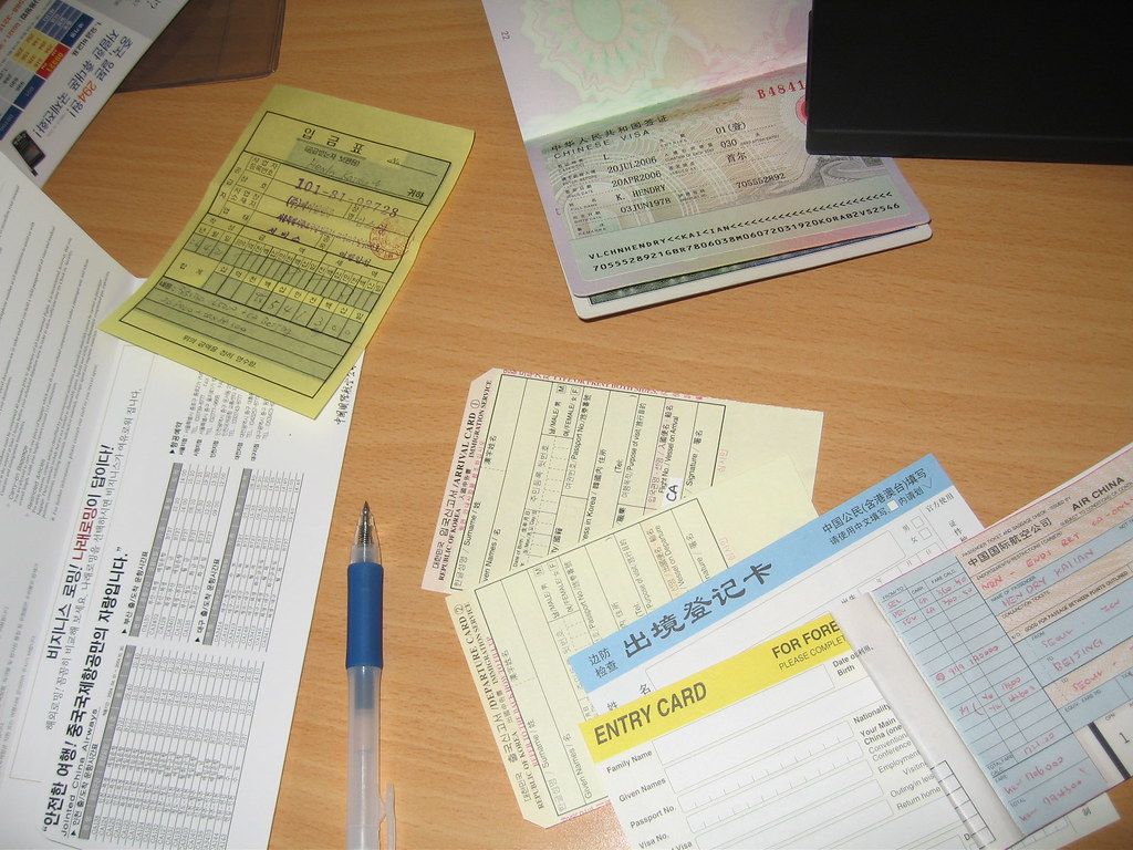 Preparing passport and travel documents