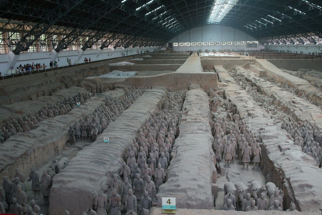 Terracotta Army warriors in Pit One